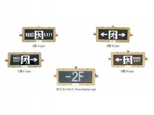 Centralized power supply centralized control type fire emergency sign lamp